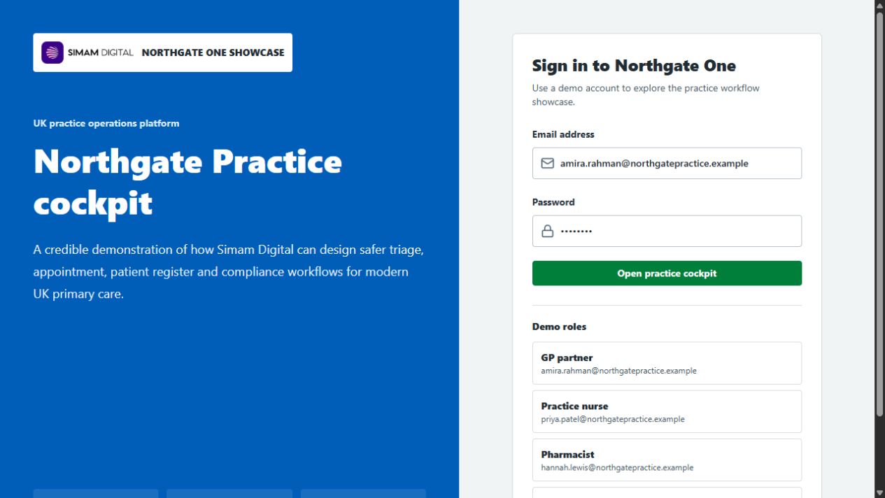 MediBase Practice Platform live product screenshot